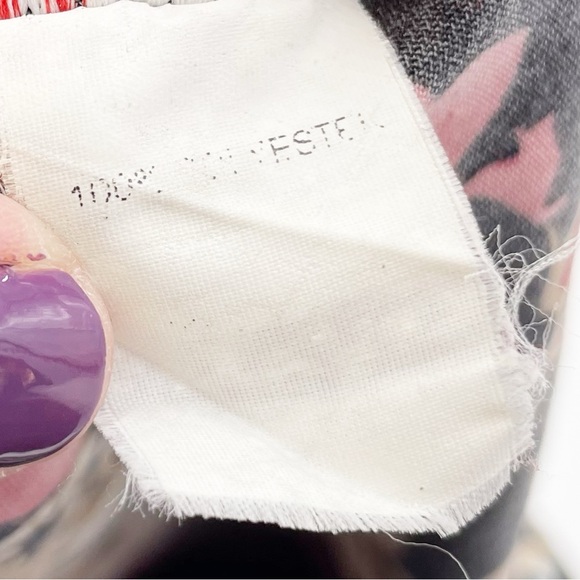 Vintage 90s Y2K Pantology Black Floral A-line Ruffle Hem Stretch Slip Skirt - Picture 5 of 7